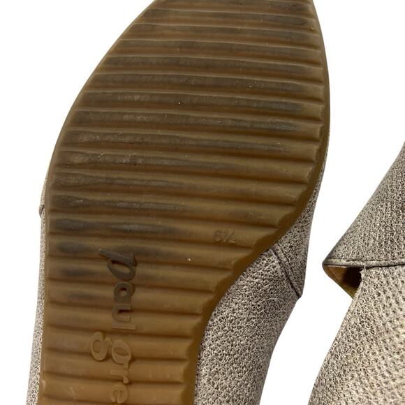 Paul Green Shoes Size 6.5 US 9 Naomi Perforated‎ Metallic Smoking Loafers - Picture 11 of 12
